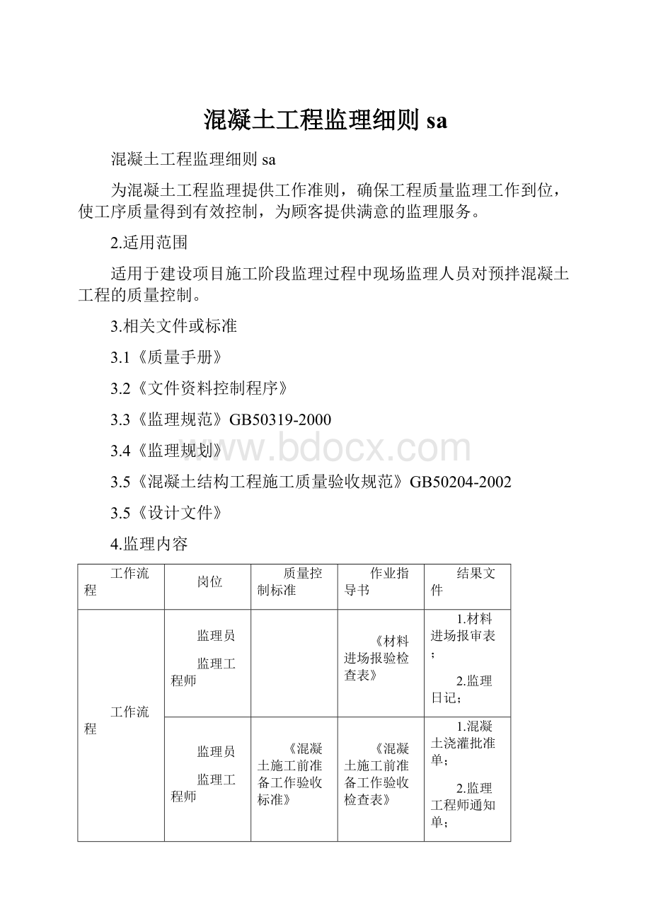 混凝土工程监理细则sa.docx_第1页