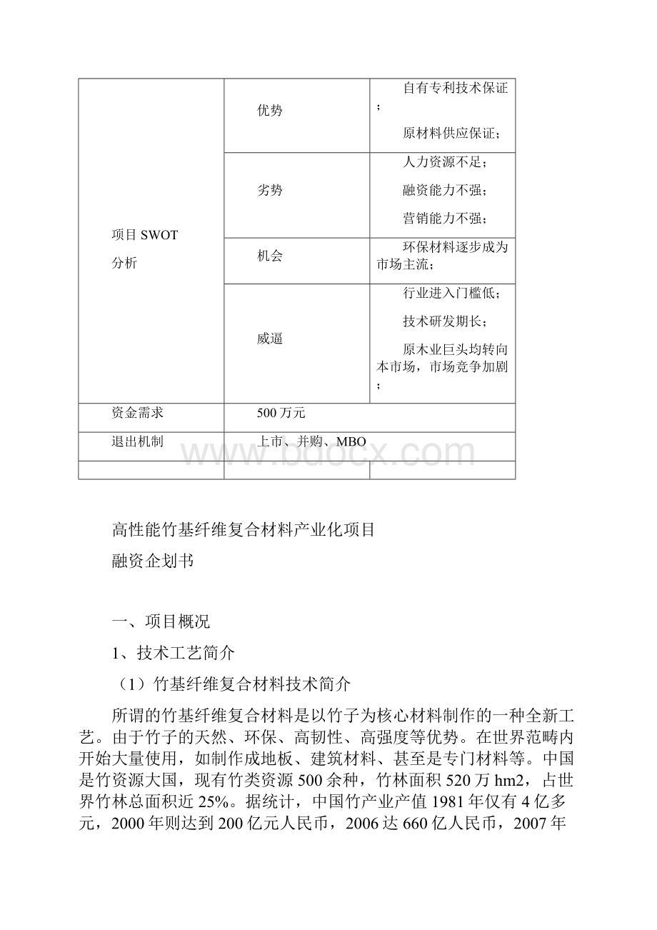 高性能竹基纤维复合材料产业化项目.docx_第2页