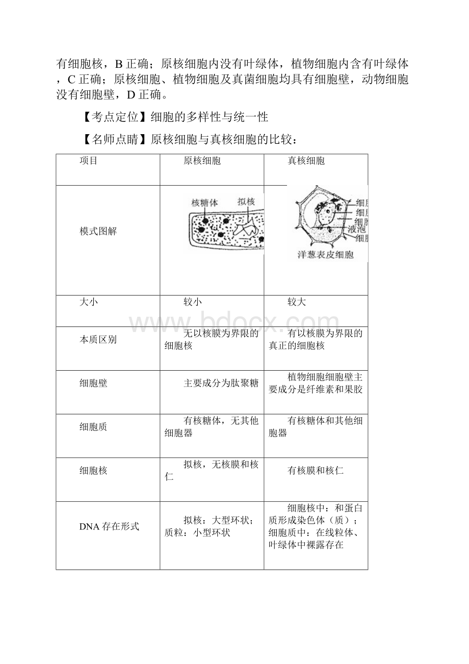 精品解析安徽省蚌埠市学年高一上学期期末学业水平监测生物试题精校Word版.docx_第2页