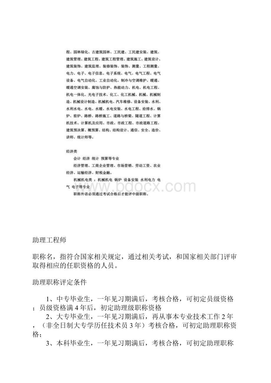 建筑职称的评定条件助工工程师高工.docx_第2页