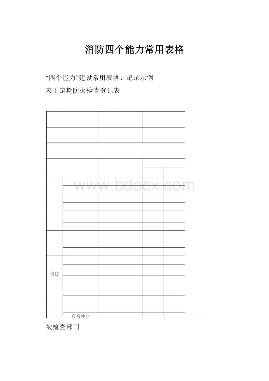 消防四个能力常用表格.docx_第1页