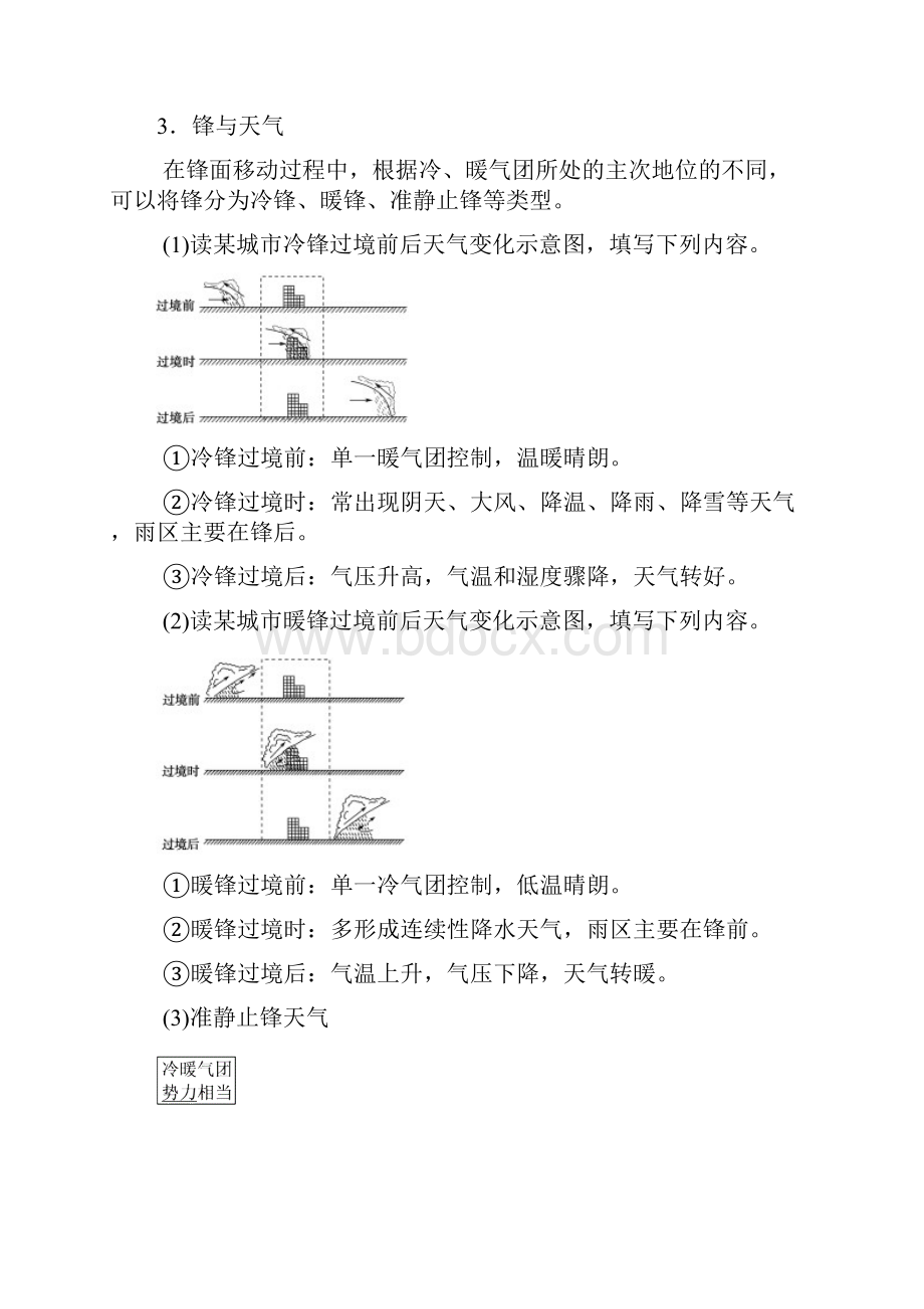 版 第2章 第4节 常见的天气系统.docx_第2页