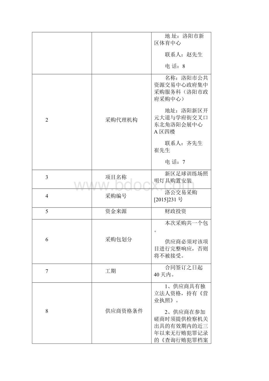 新区足球训练场照明灯具购买安装项目.docx_第2页