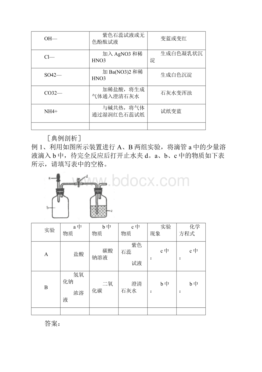 中考化学复习专题五物质的性质鉴别与推断.docx_第2页