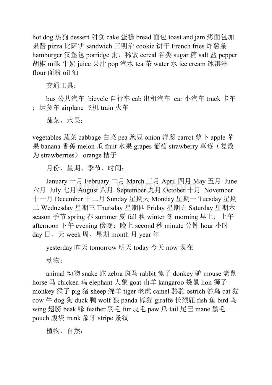 强烈推荐最新小学英语知识点汇总预习必备.docx_第3页