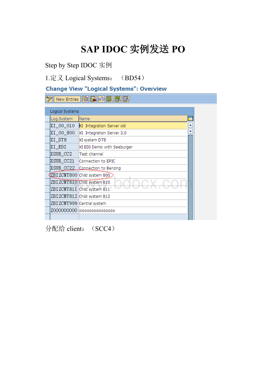 SAP IDOC实例发送PO.docx