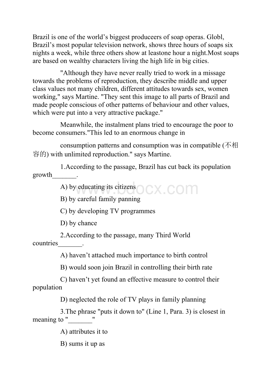 国际注册汉语教师资格等级考试英语模拟试题.docx_第2页