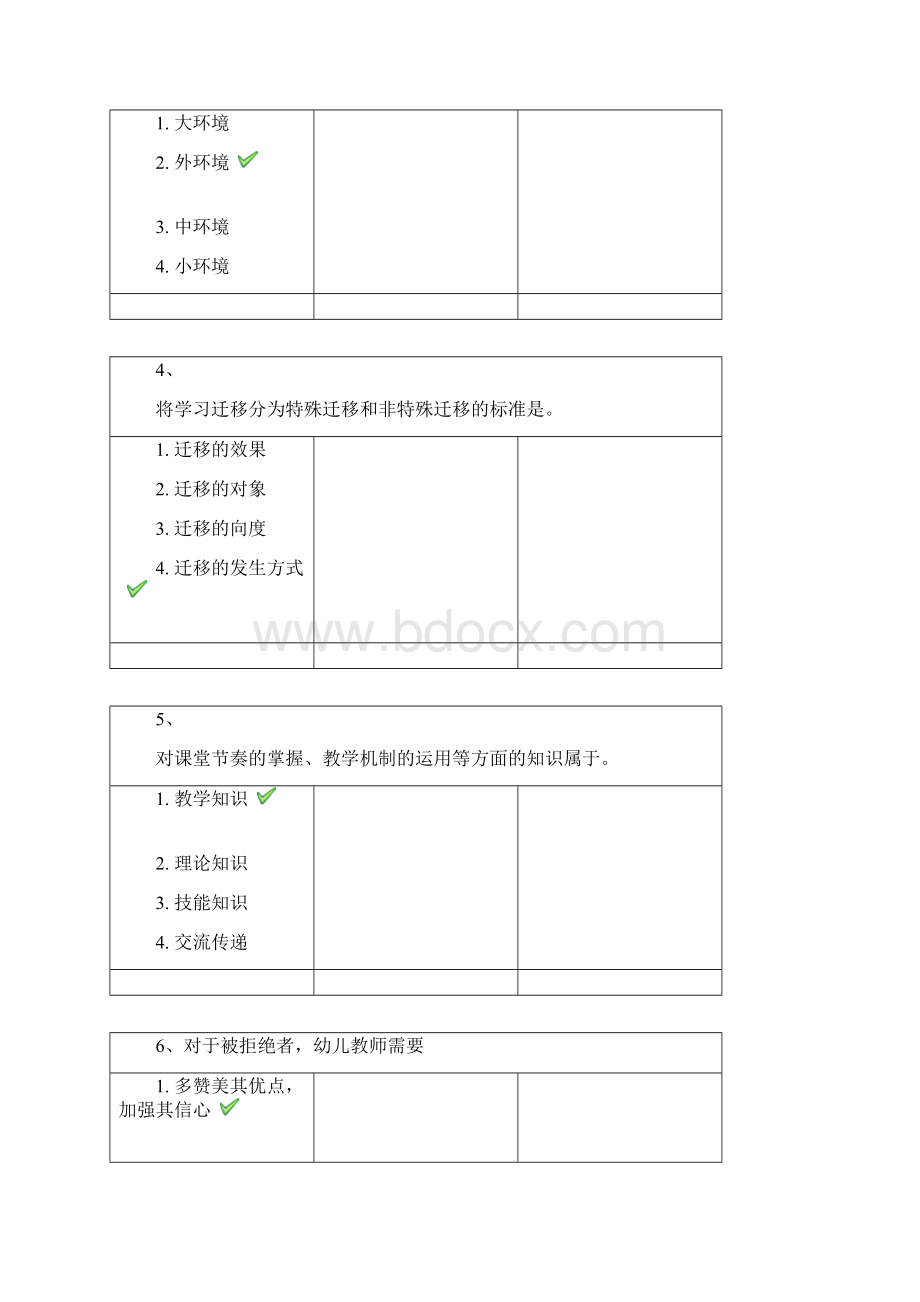 学前教育心理学 作业参考答案.docx_第2页