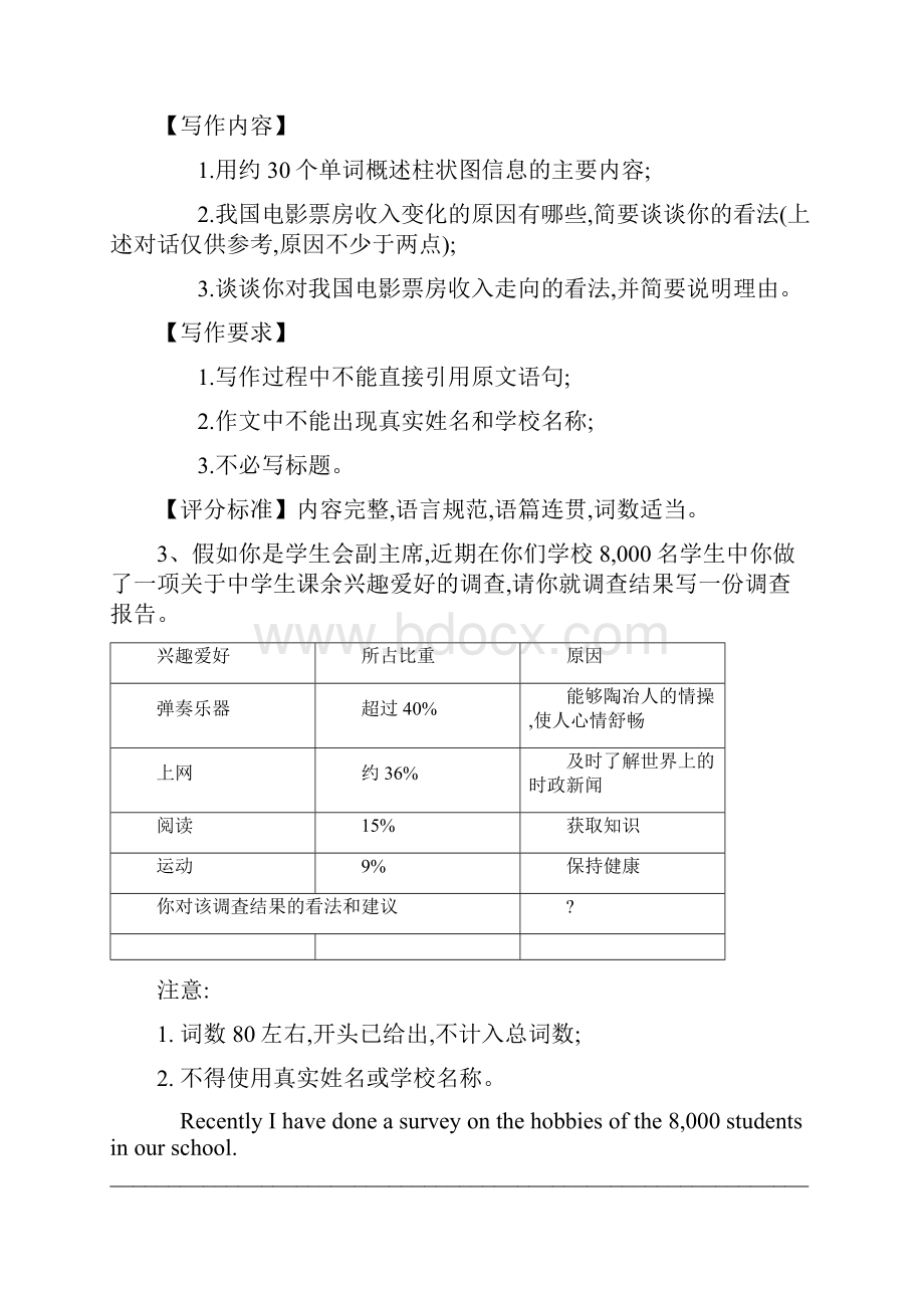 届高考英语二轮复习常考题型大通关全国卷书面表达图表作文.docx_第3页