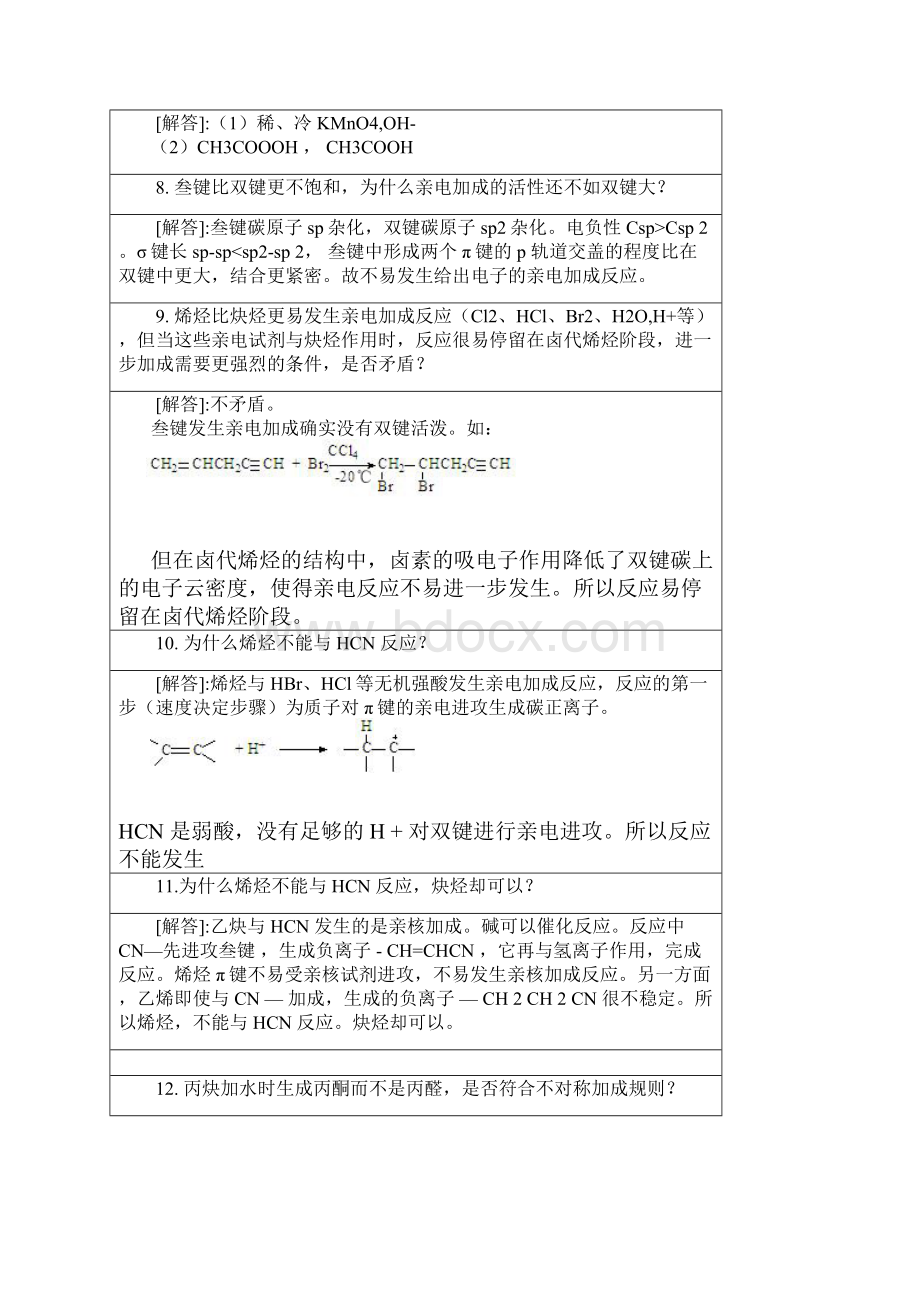 根据有机化学教研组多年教学经验常见的问题解答如下.docx_第3页