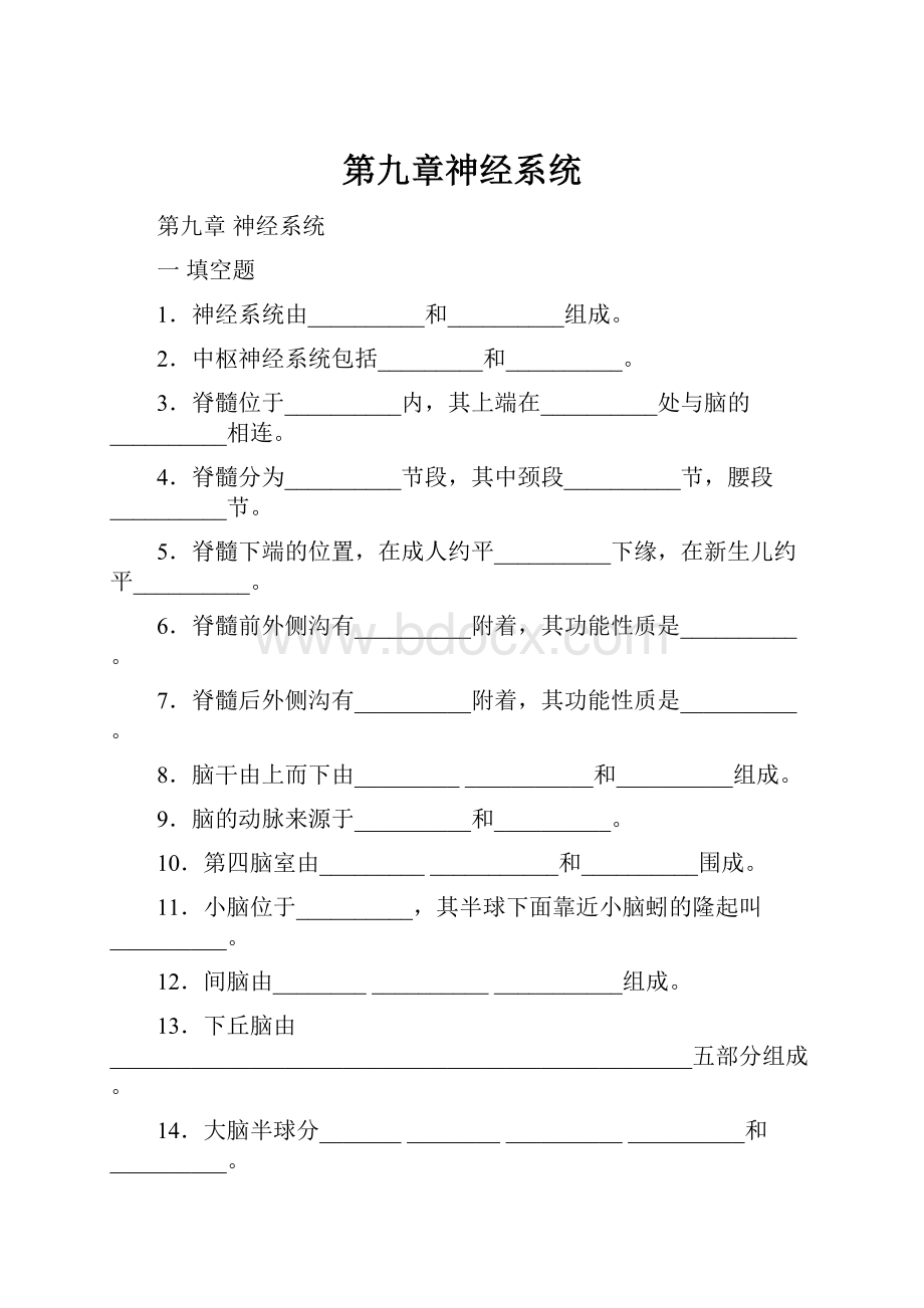 第九章神经系统.docx