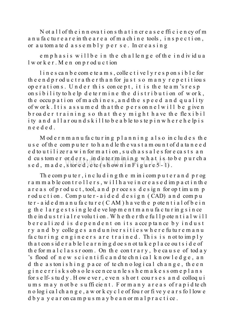 机械制造业外文翻译外文文献英文文献制造业中的新技术制造业面临的挑战.docx_第2页