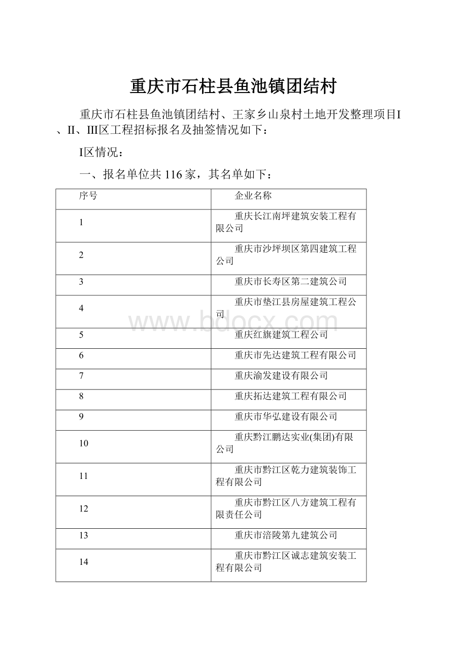 重庆市石柱县鱼池镇团结村.docx