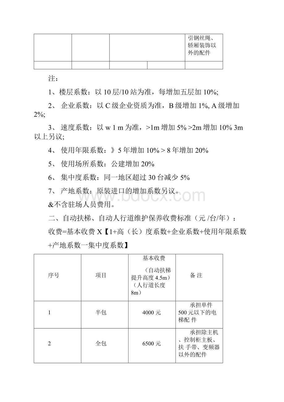 电梯日常维保收费标准商会.docx_第2页