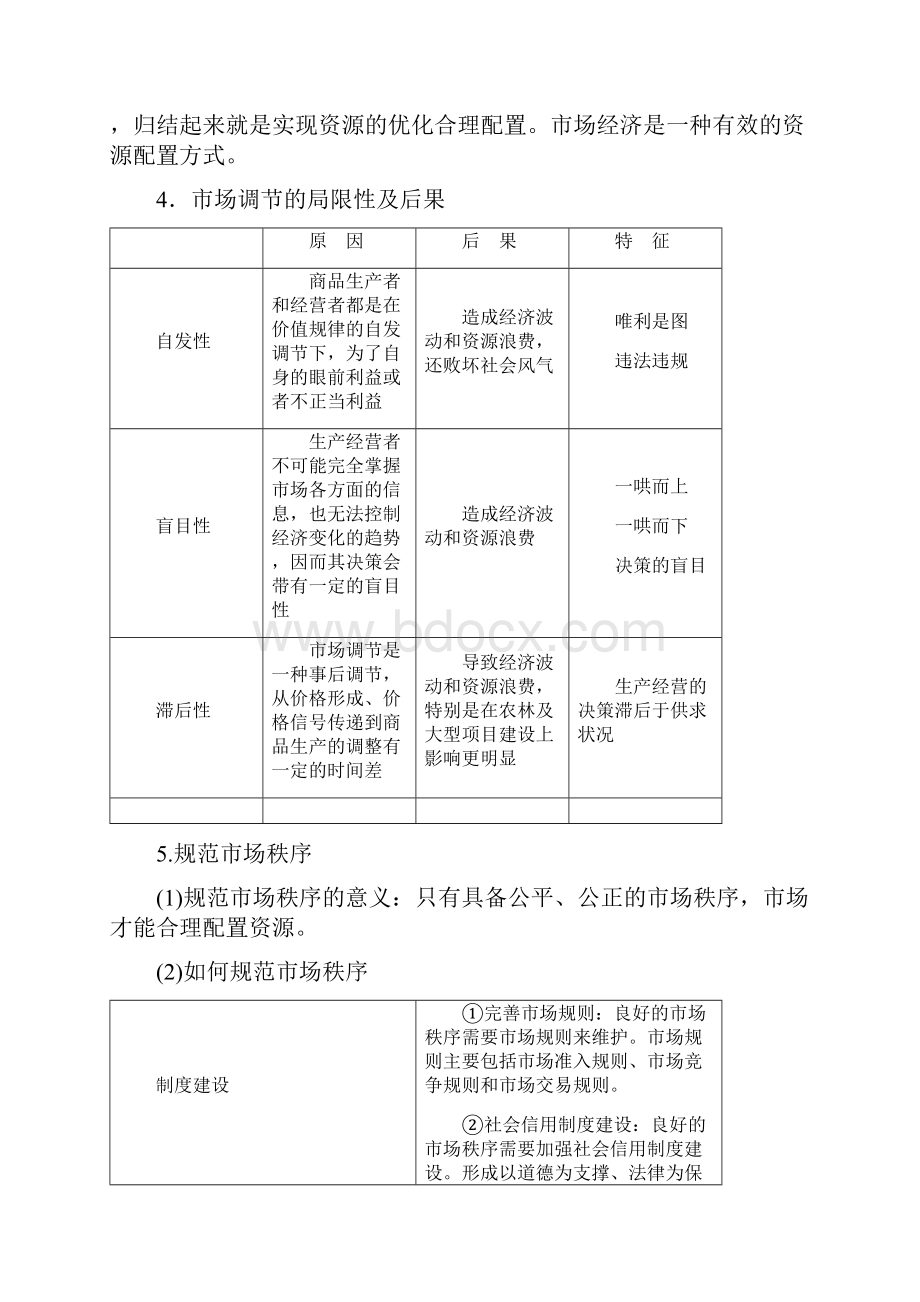 届高三政治大一轮复习《经济生活》精品教案49走进社会主义市场经济必修1.docx_第3页