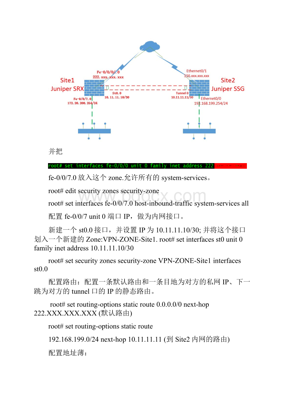 Juniper SRX 与 SSG防火墙基于路由VPN.docx_第2页