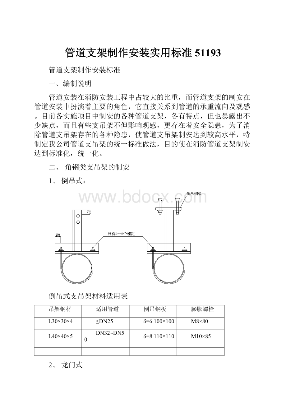 管道支架制作安装实用标准51193.docx