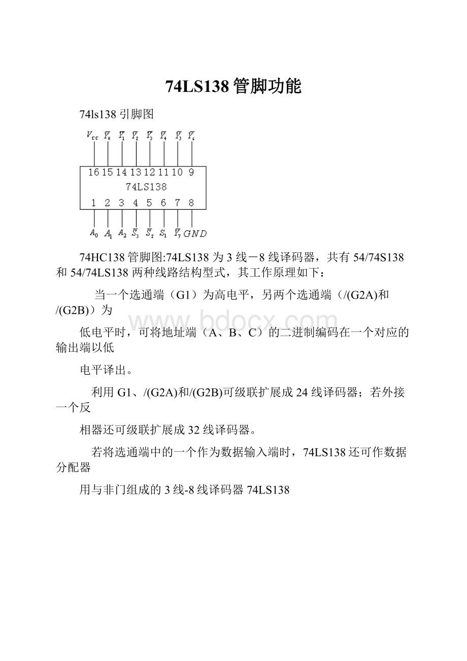 74LS138管脚功能.docx