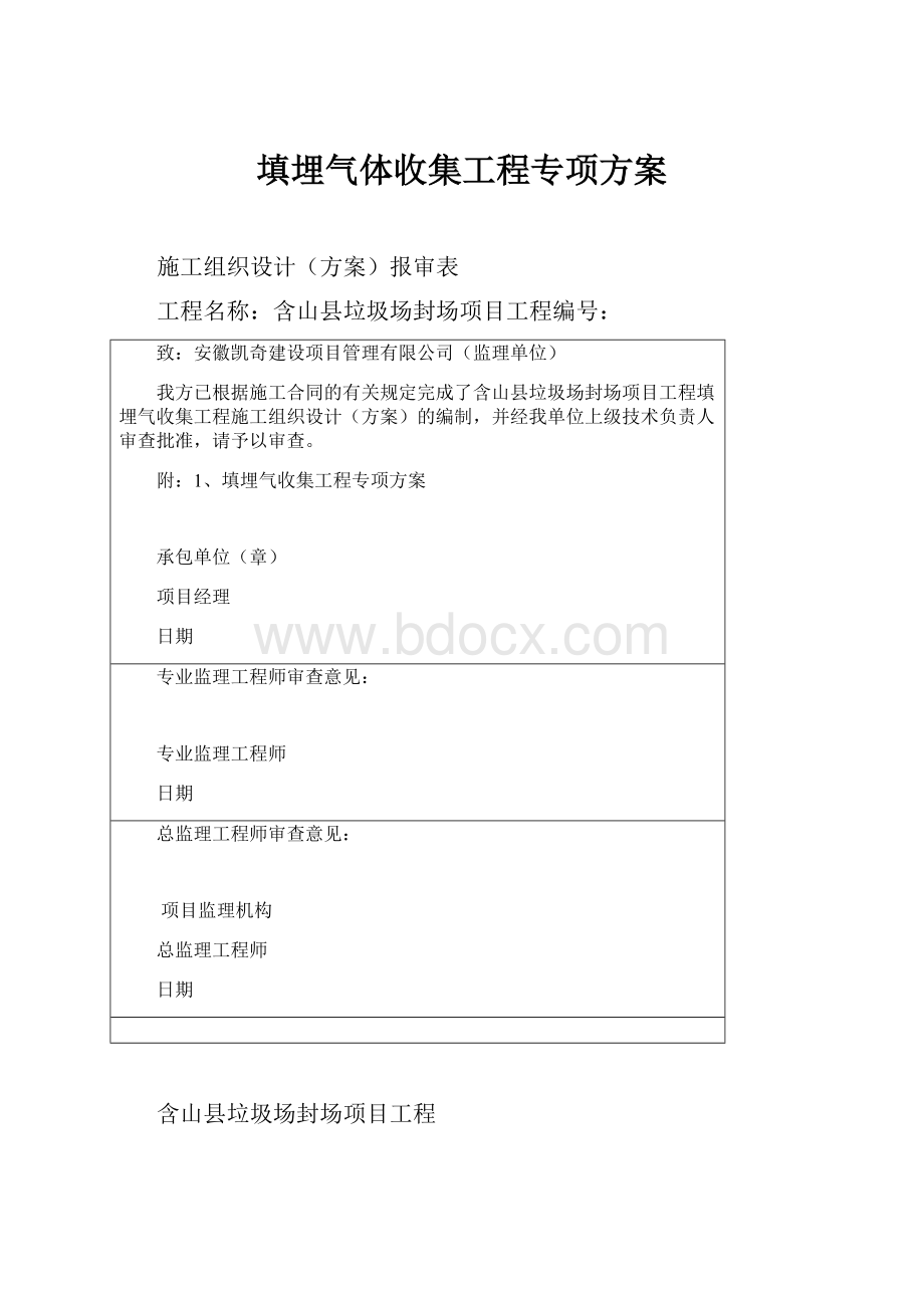 填埋气体收集工程专项方案.docx_第1页