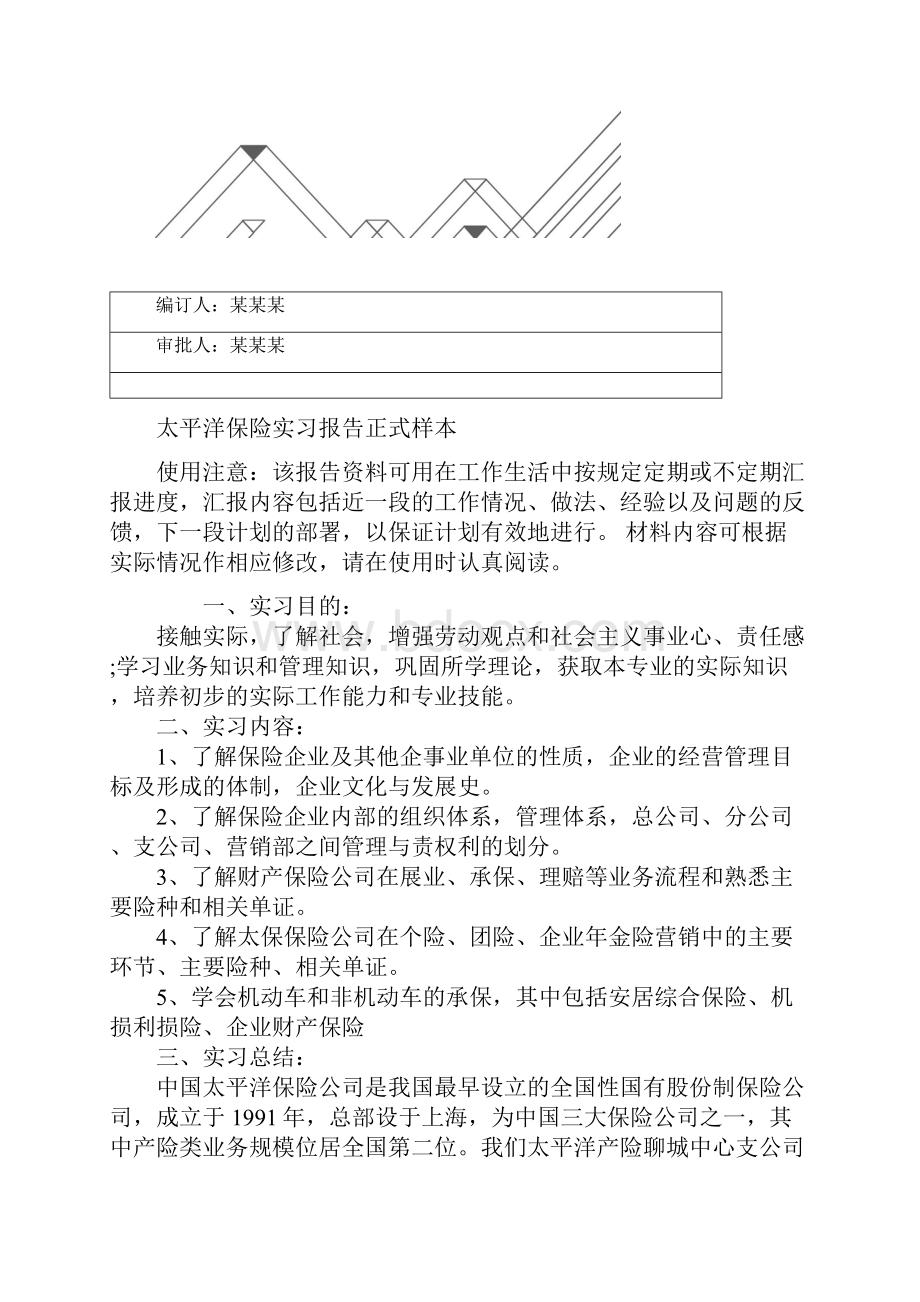 太平洋保险实习报告正式样本.docx_第2页