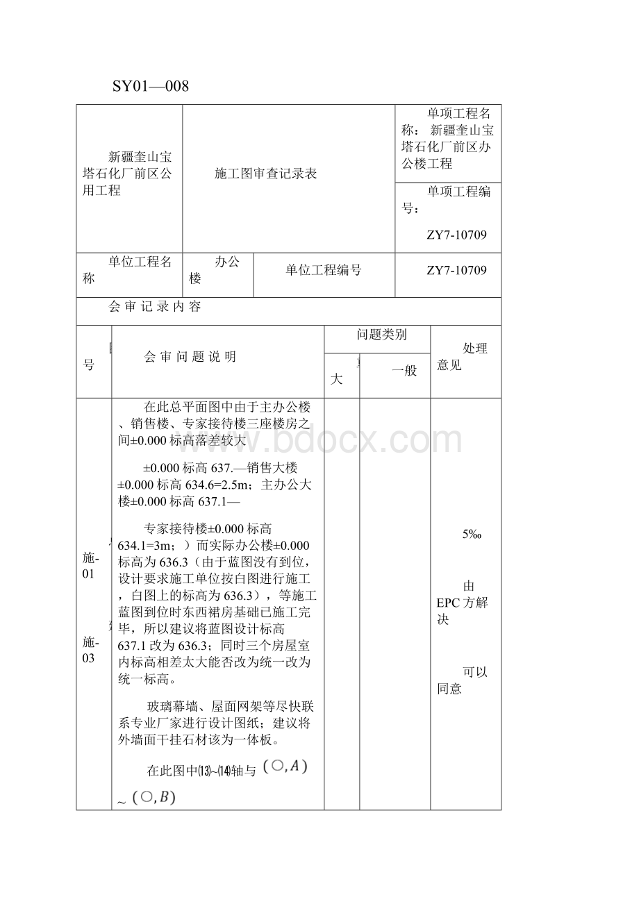 办公楼图纸会审记录.docx_第3页