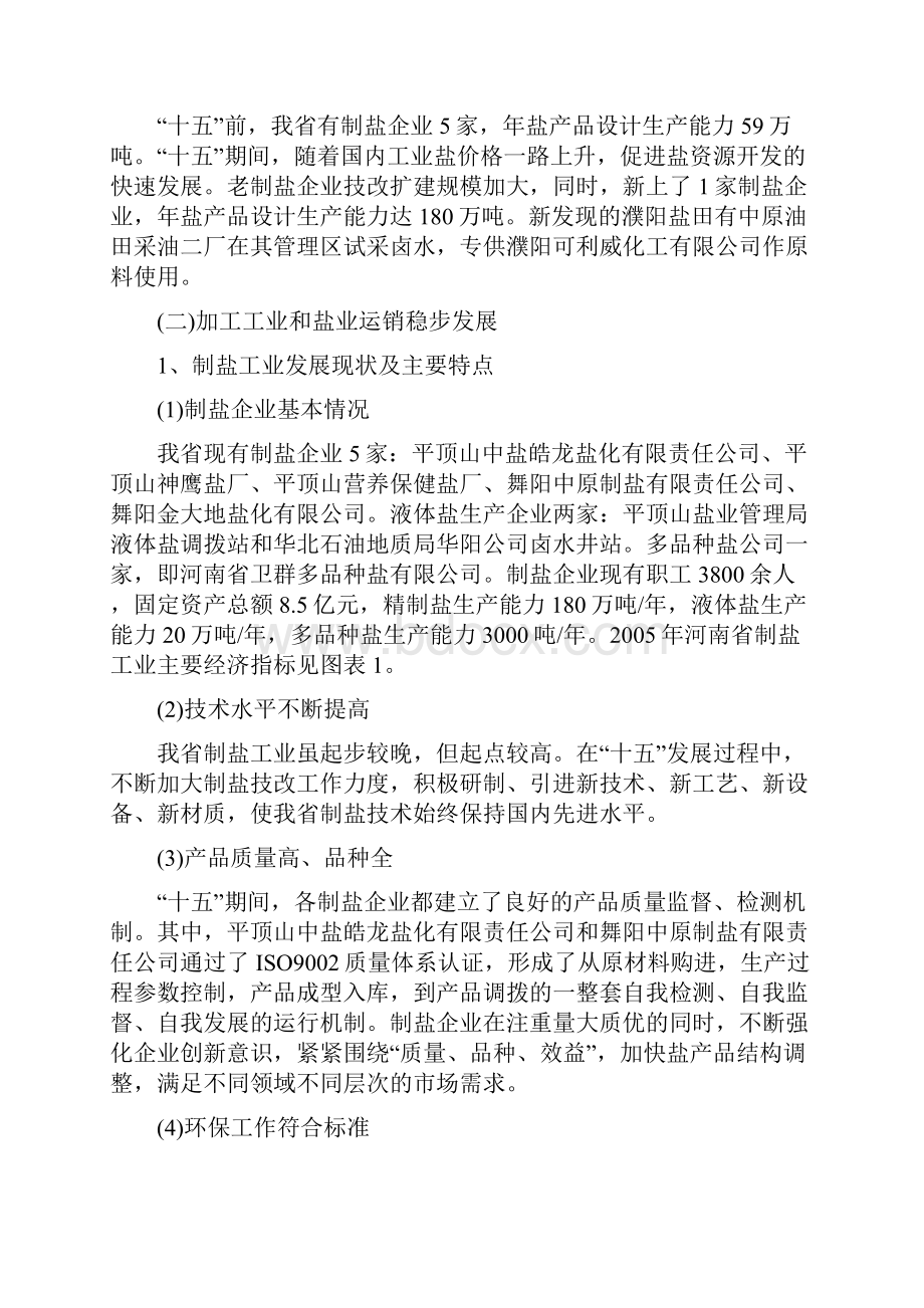 河南省盐和盐化工发展规划报告.docx_第2页