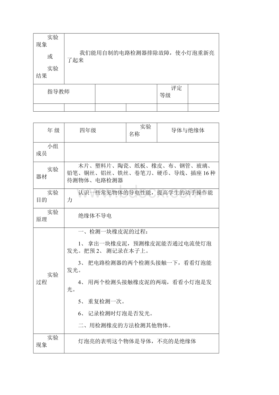 小学四年级科学实验报告单.docx_第3页