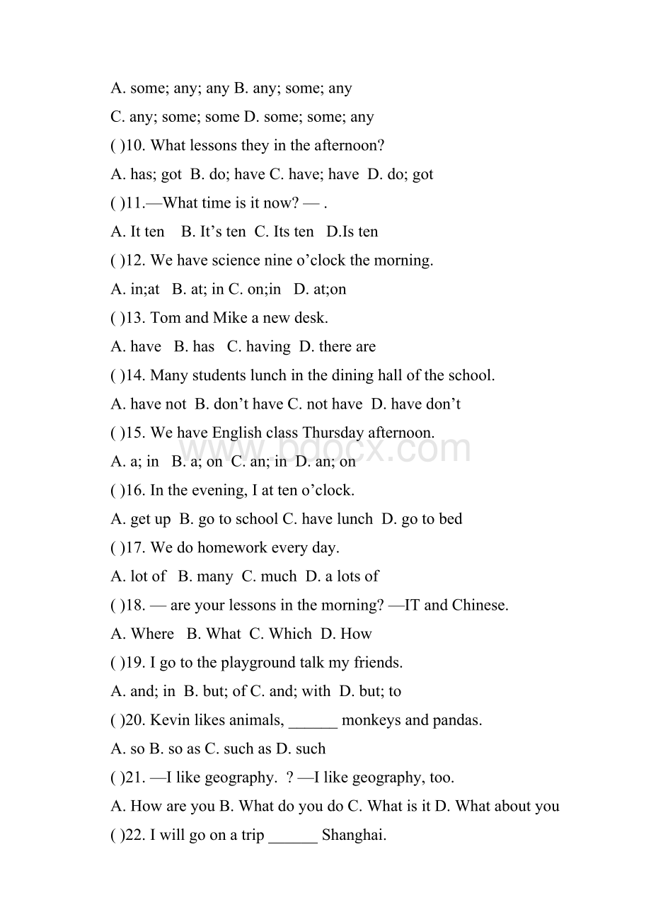 七年级上学期期中教学质量检测英语试题I.docx_第2页