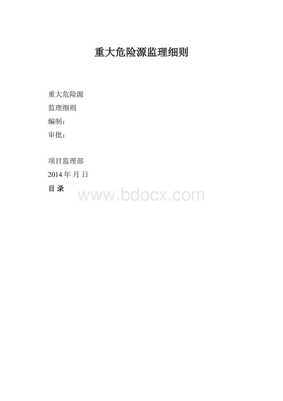 重大危险源监理细则.docx_第1页