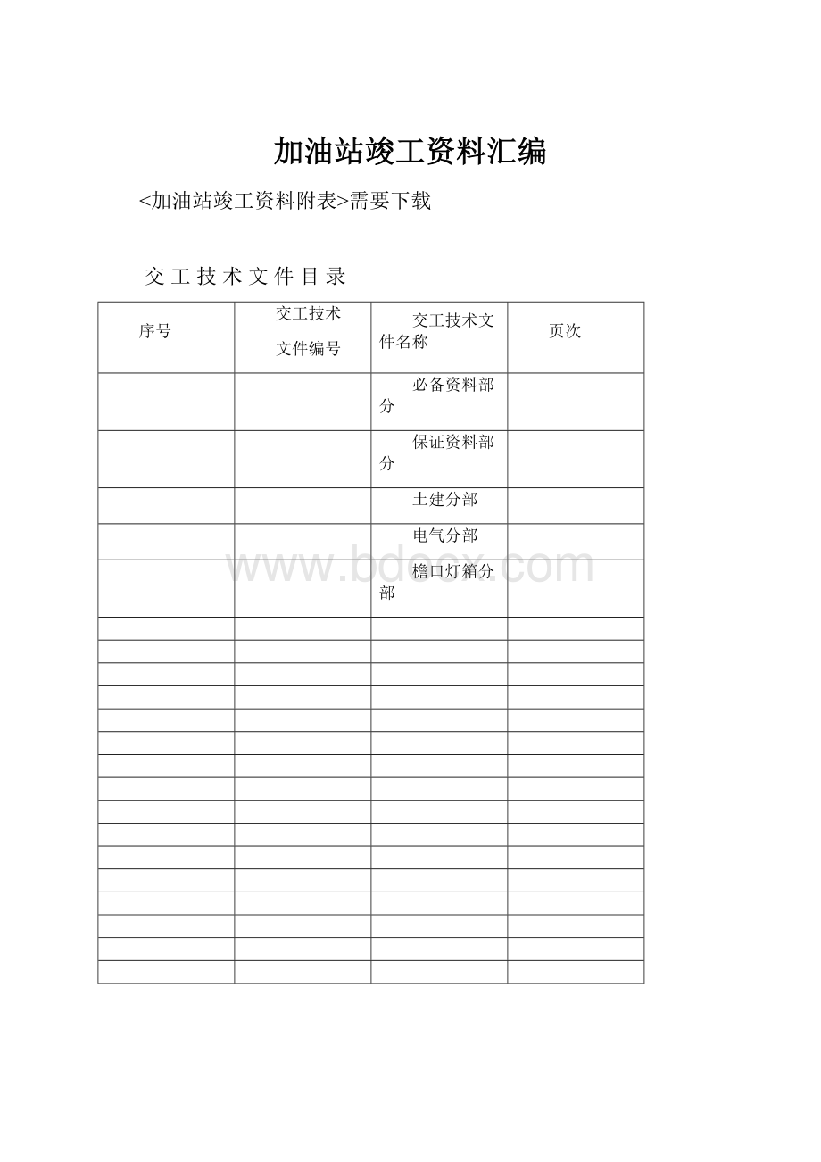 加油站竣工资料汇编.docx