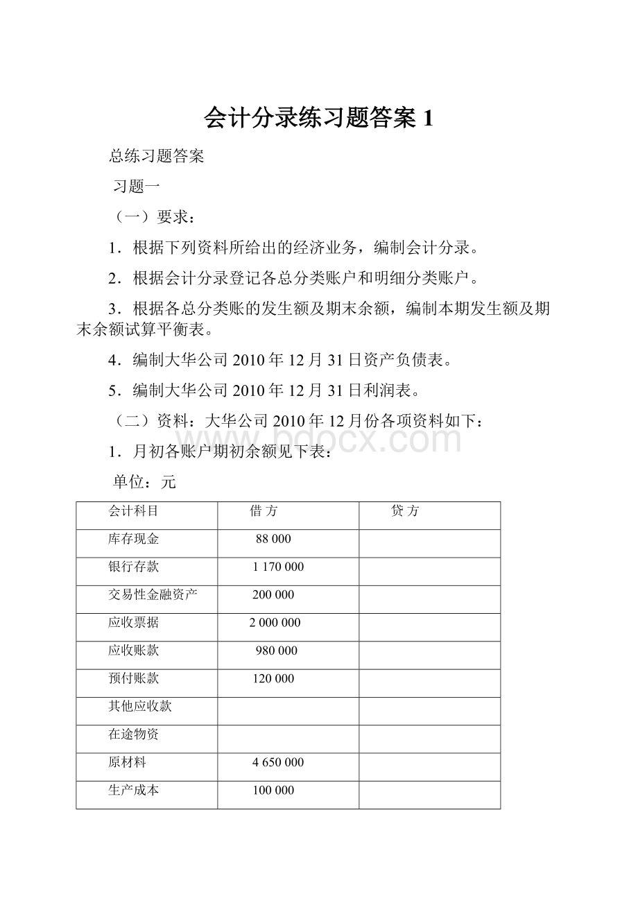 会计分录练习题答案 1.docx