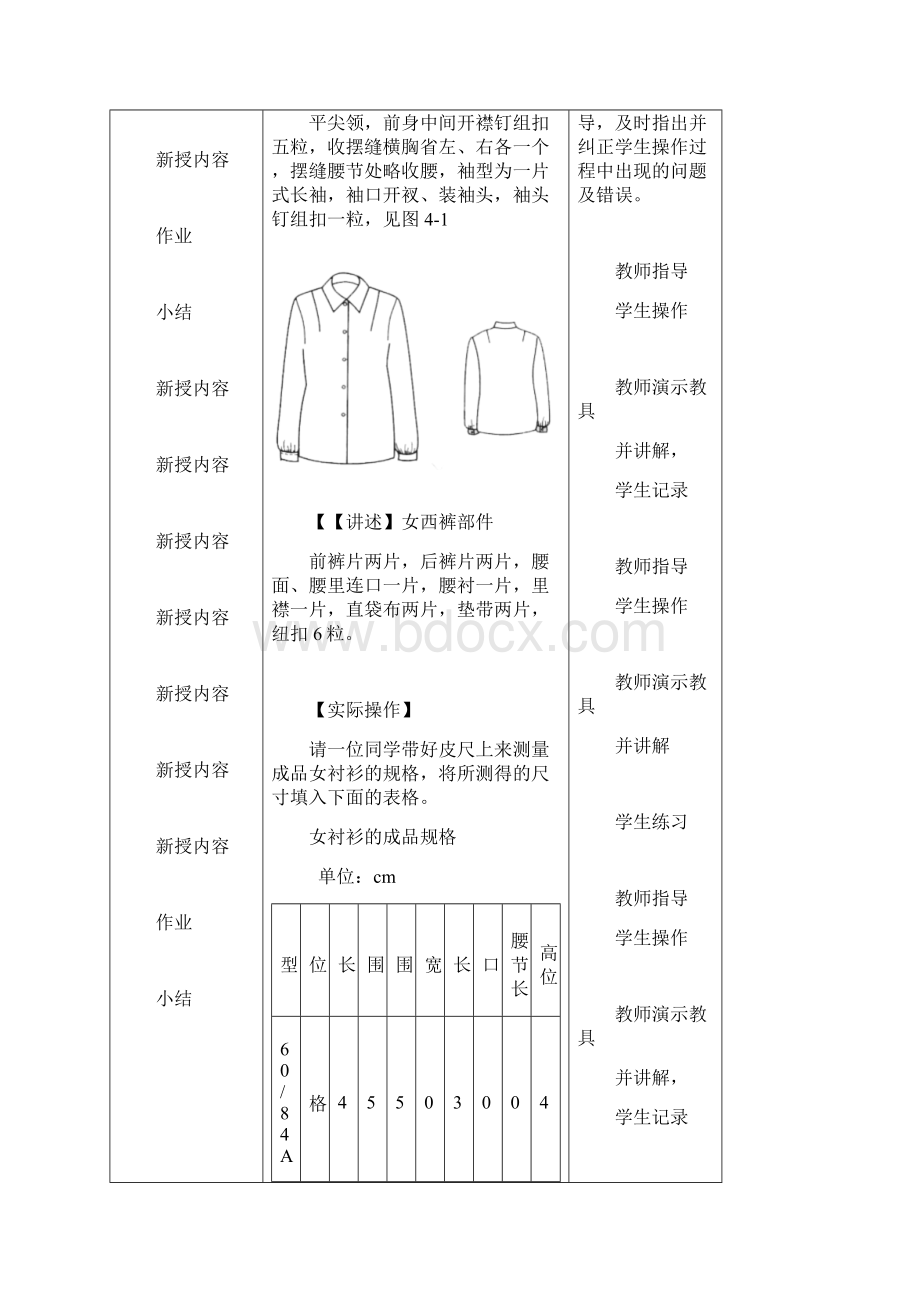 第四章衬衫缝制工艺教案电子教案.docx_第2页