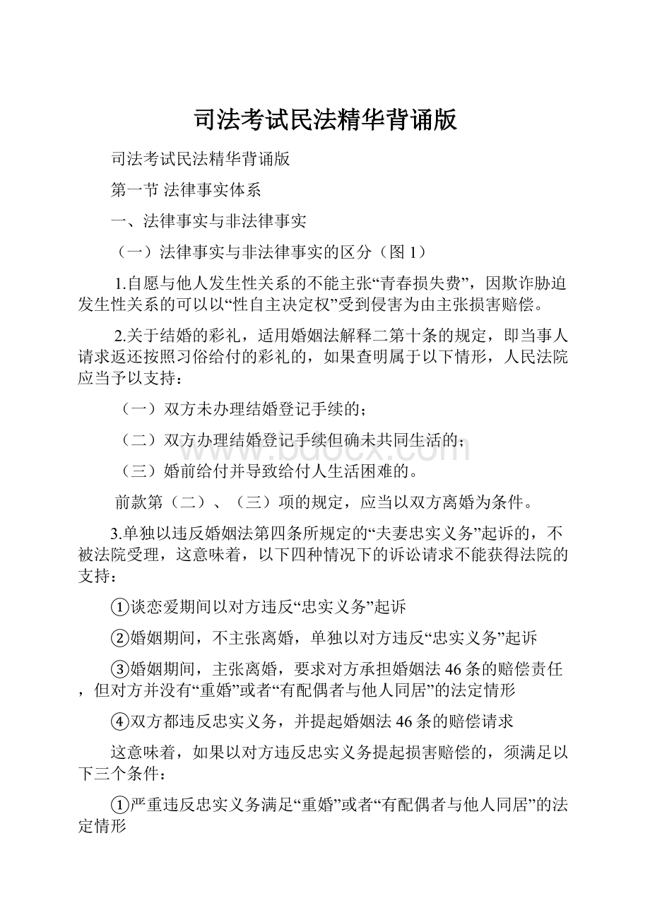 司法考试民法精华背诵版.docx_第1页