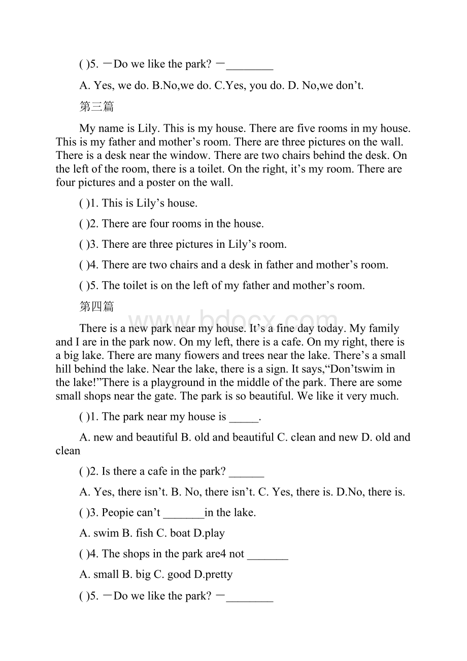 小学五年级英语阅读30篇教学文案.docx_第2页