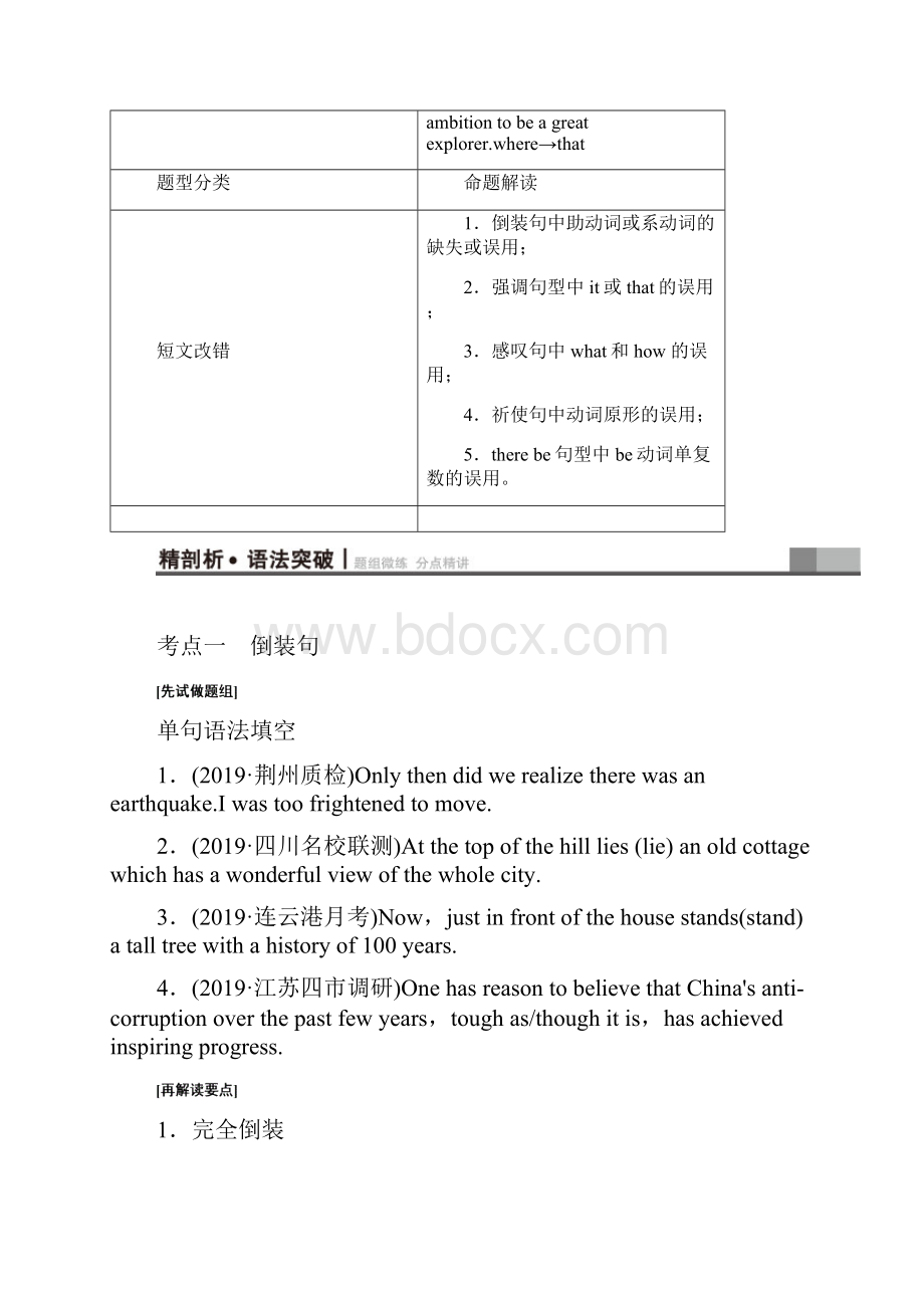 高考译林研版英语一轮第2部分 板块4 第4讲 特殊句式.docx_第2页