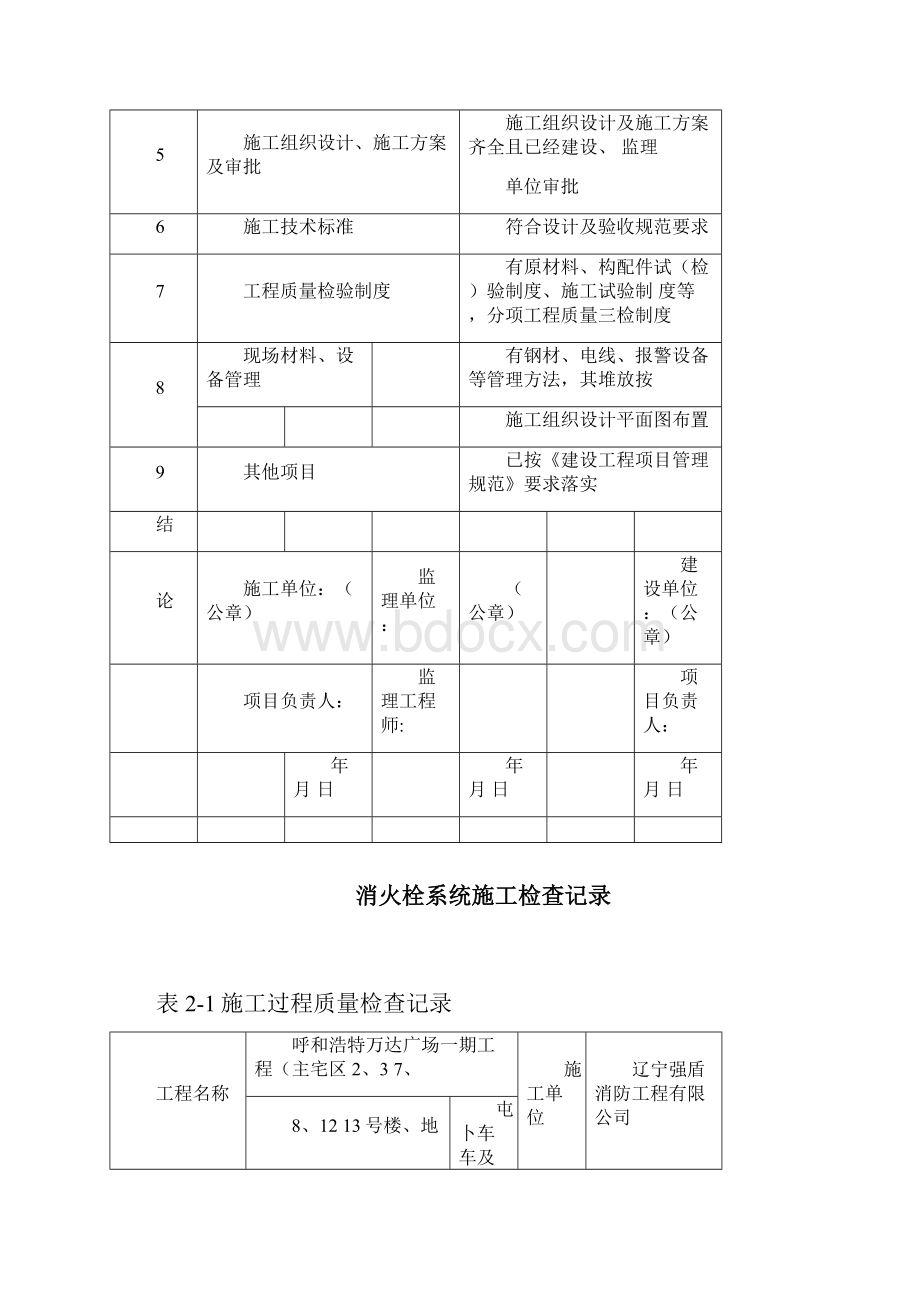 消火栓系统施工检查记录.docx_第2页