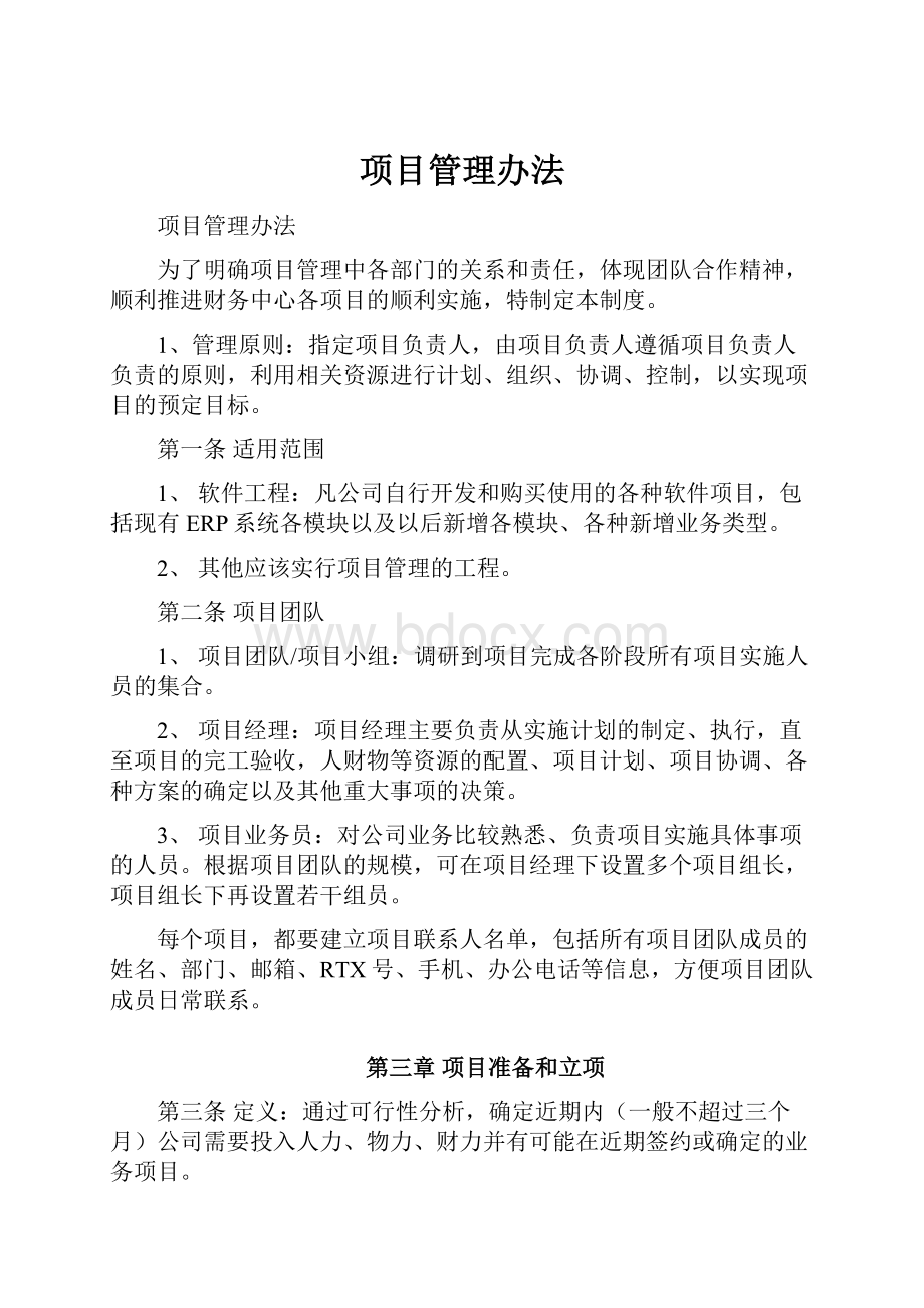 项目管理办法.docx