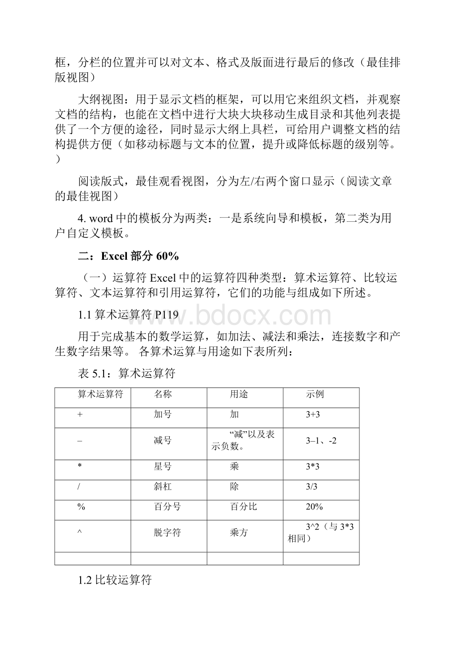 办公软件复习资料.docx_第2页