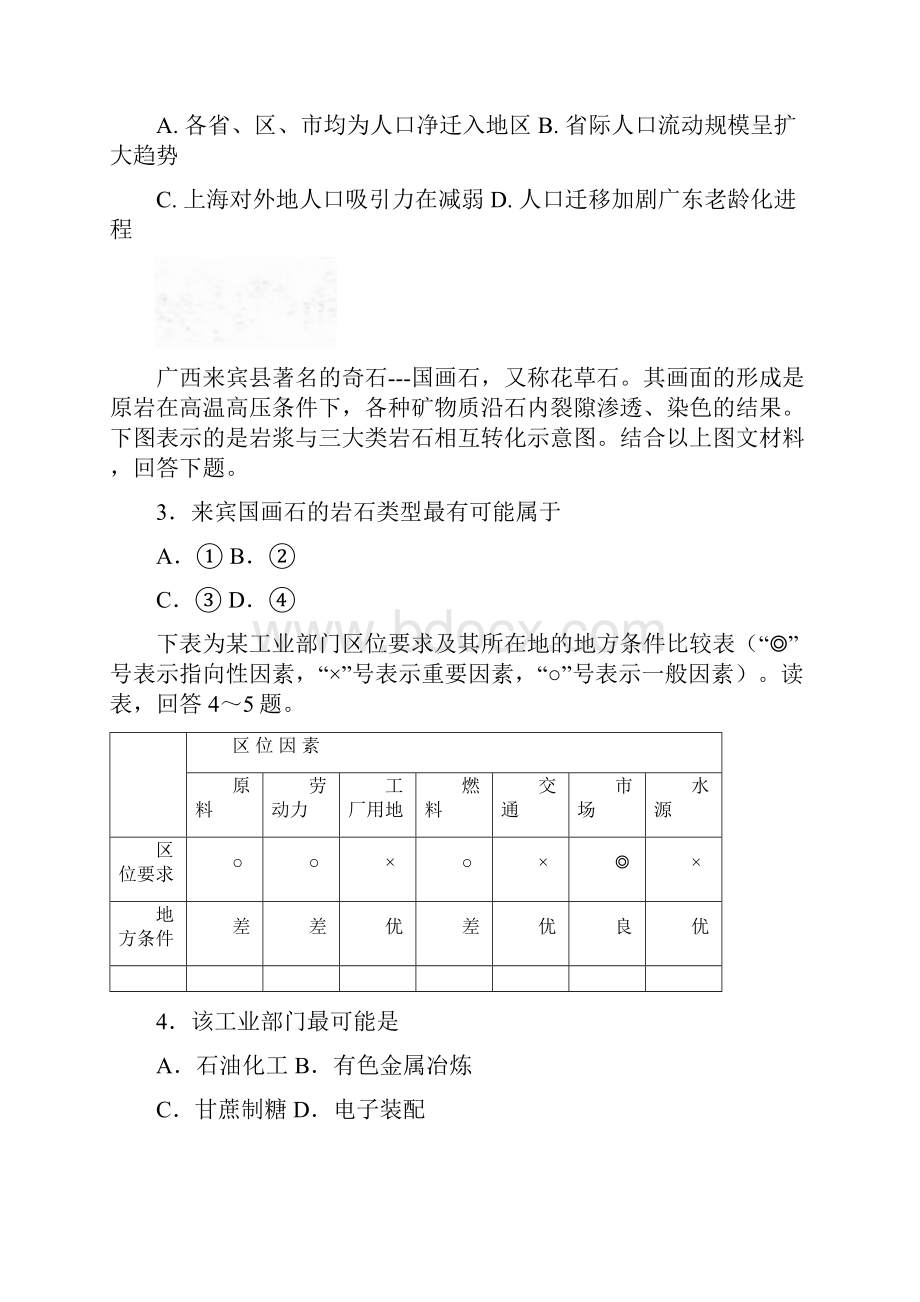 广东省中山一中潮阳一中等届高三七校联考文综.docx_第2页