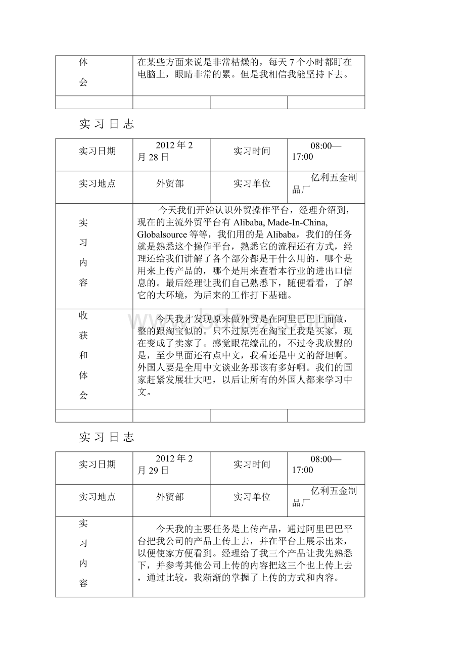 外贸业务员实习日志英语专业.docx_第3页