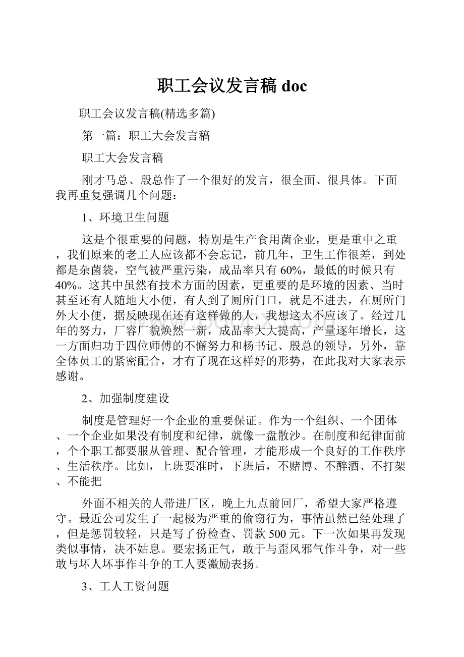 职工会议发言稿doc.docx