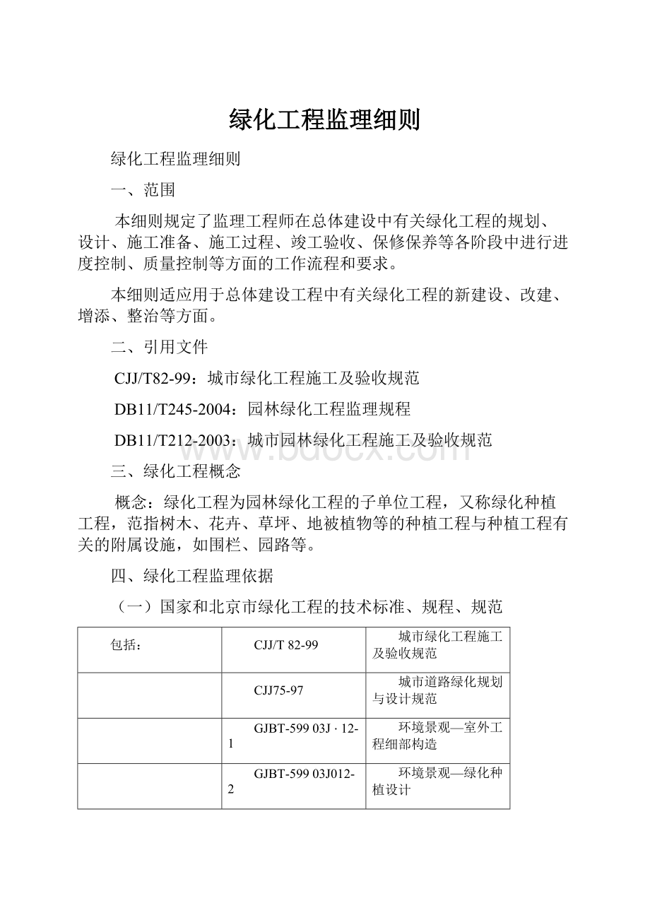 绿化工程监理细则.docx_第1页