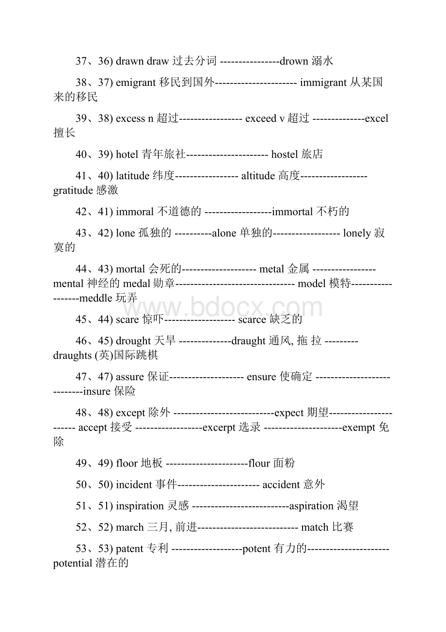 150个容易溷淆拼错的英文单词.docx_第3页