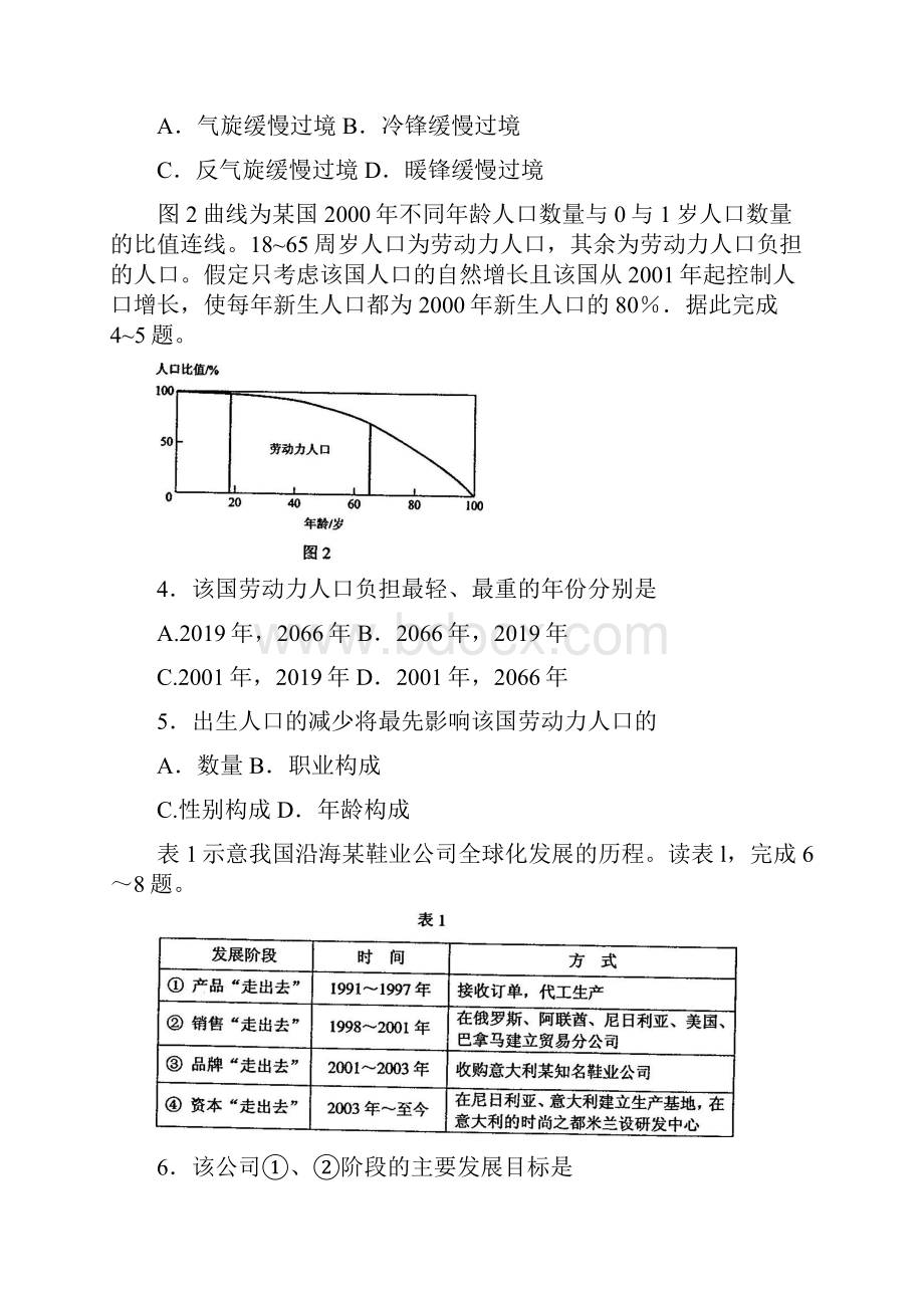 全国高考文综试题及答案辽宁.docx_第2页