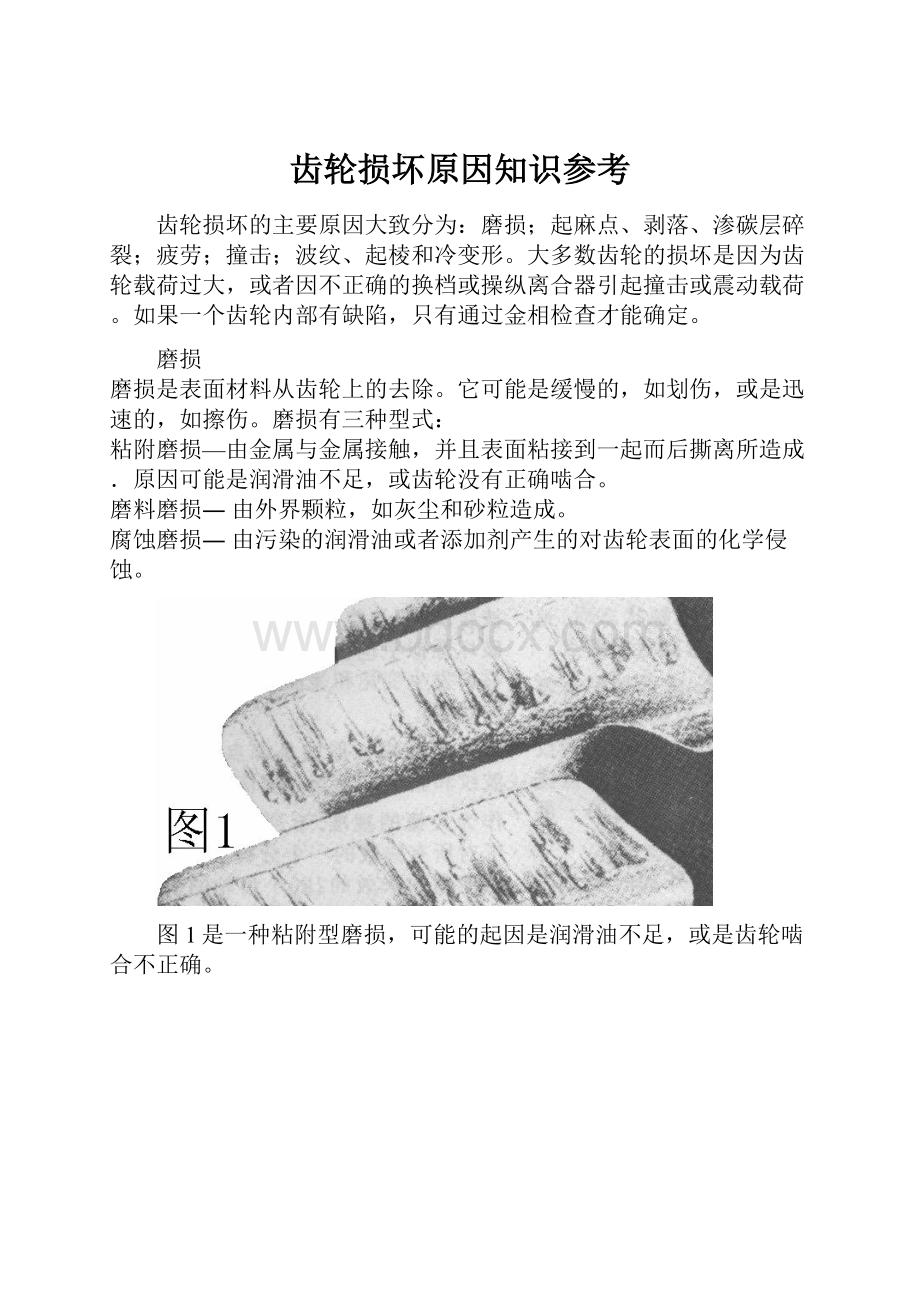 齿轮损坏原因知识参考.docx_第1页