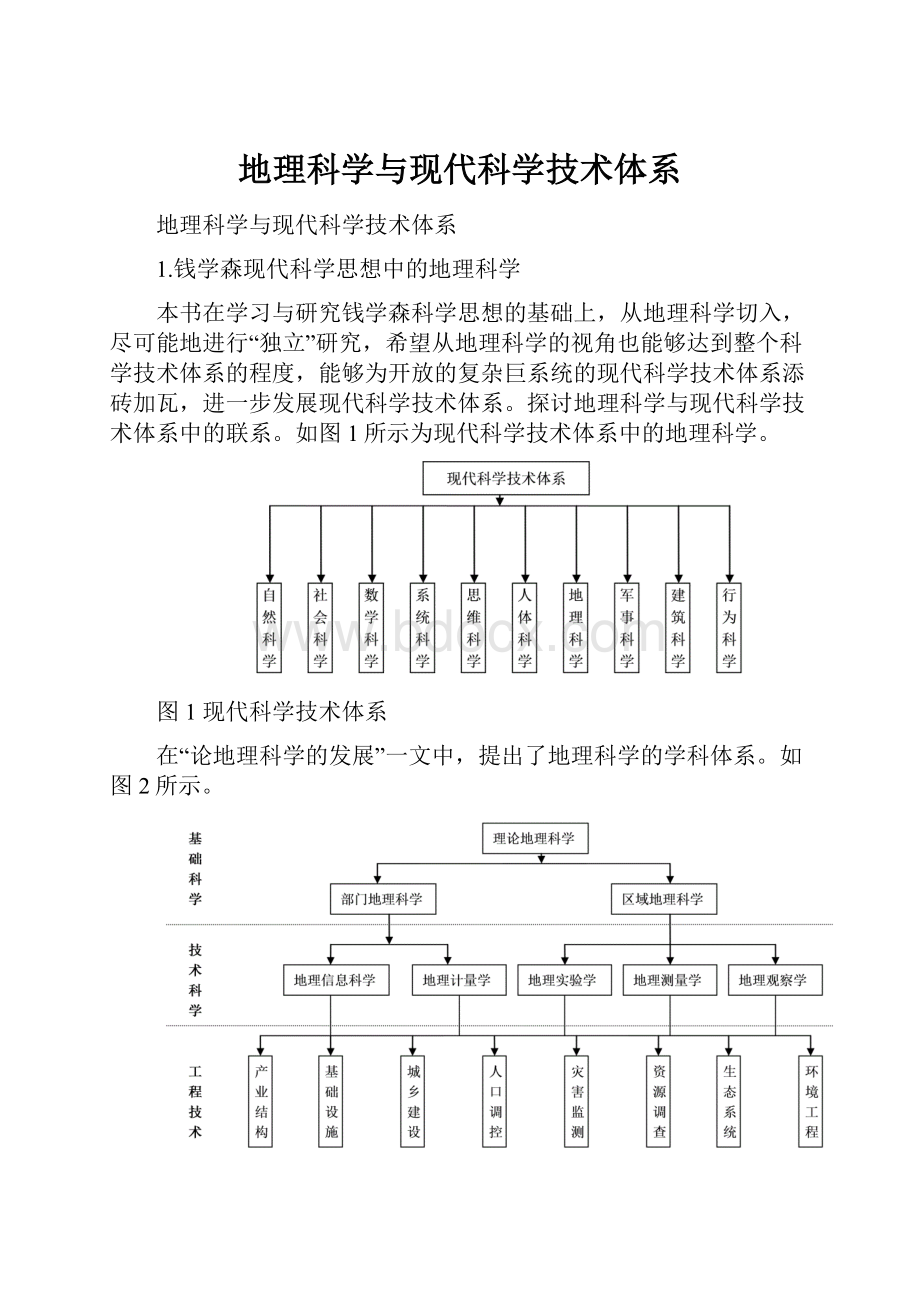 地理科学与现代科学技术体系.docx_第1页