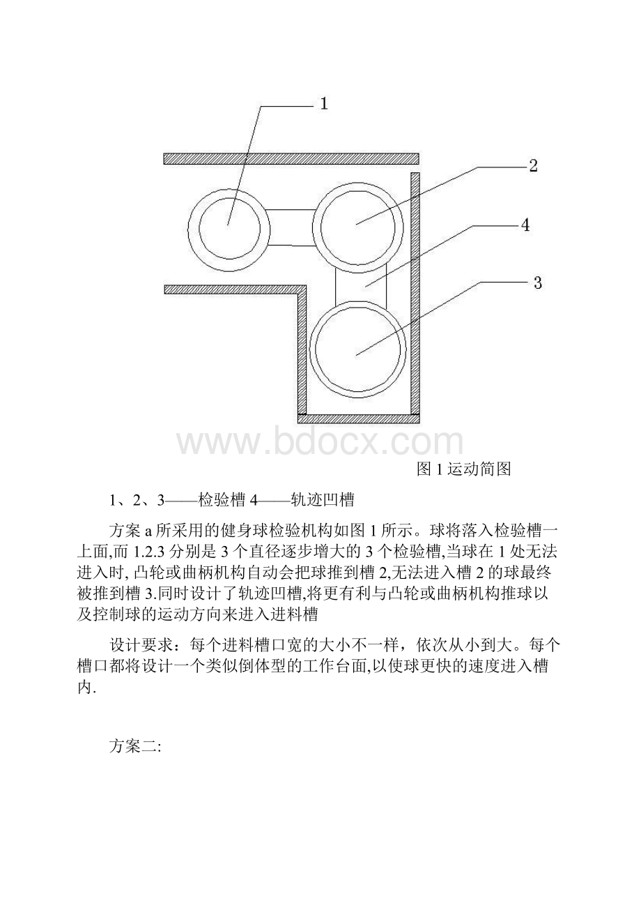 机械原理课程设计健身球自动检验分类机.docx_第3页