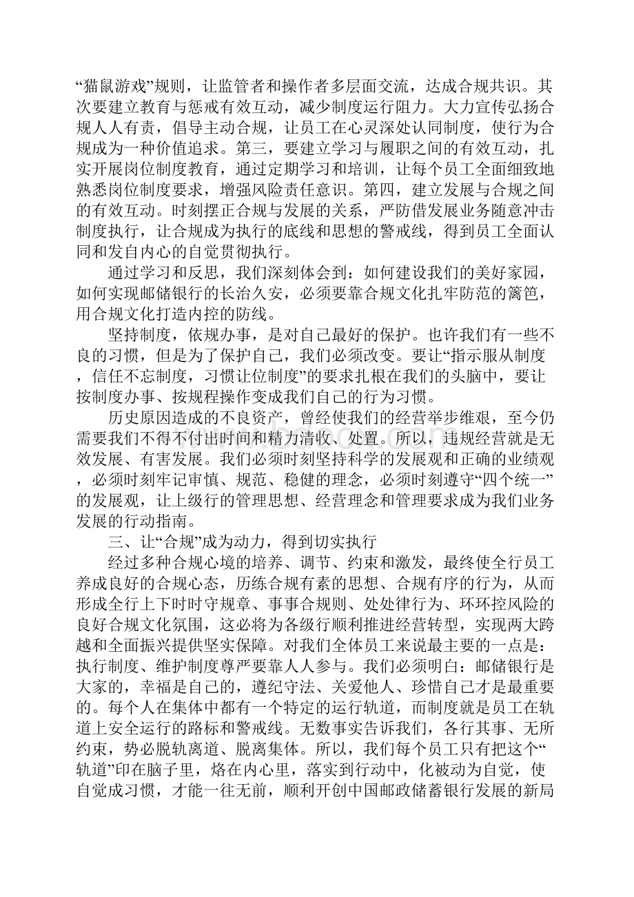 支行行长合规回头看心得体会.docx_第2页