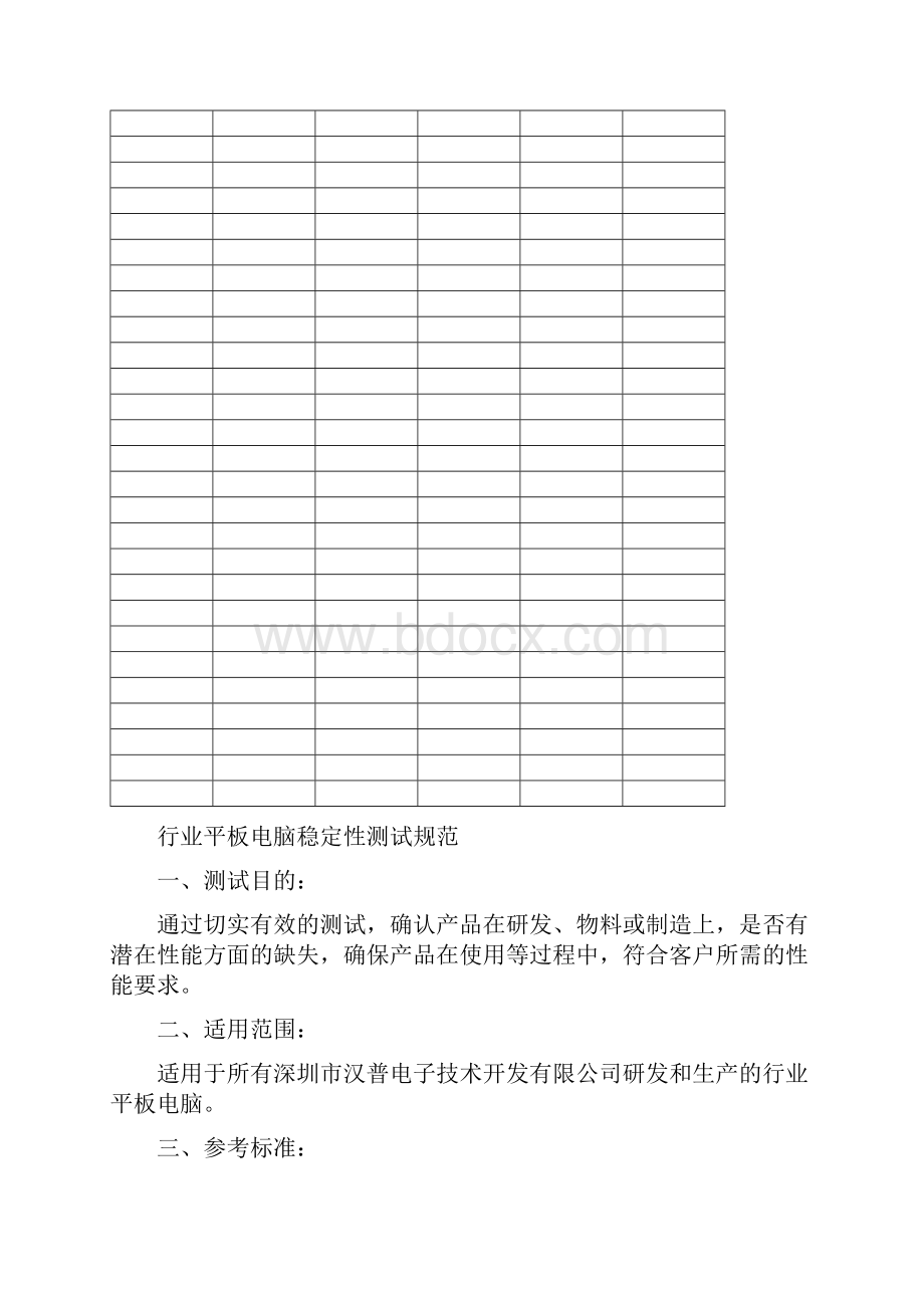 行业平板电脑整机稳定性测试规范.docx_第2页