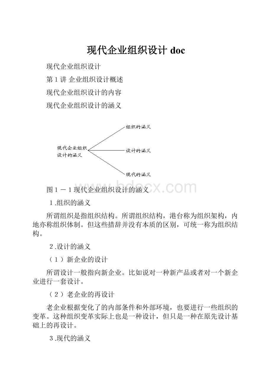 现代企业组织设计doc.docx